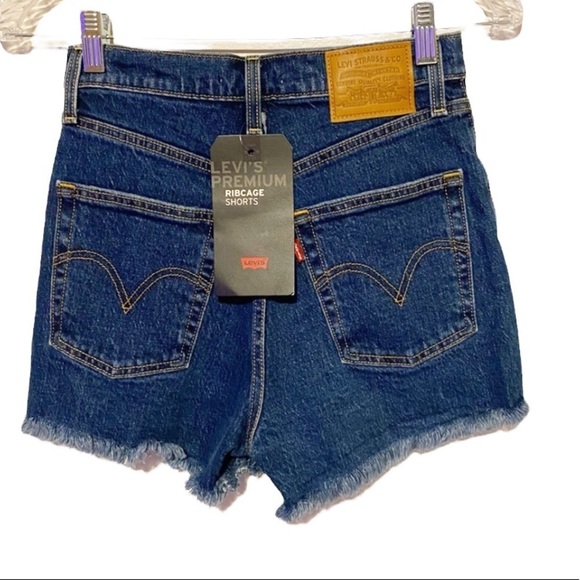❗️SOLD❗️NWT Levi’s Ribcage Shorts - Charleston Chill - Picture 3 of 9